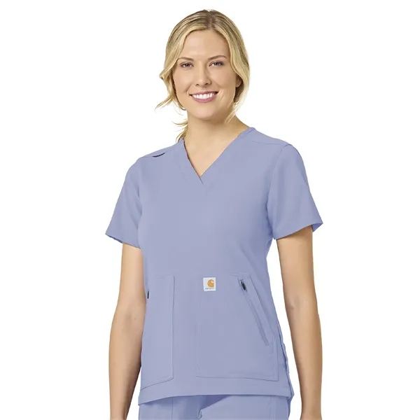 Carhartt Rugged Flex Women's Modern Fit 4-Pocket V-Neck Top... from ASI 86018 Scrub Authority / Uniform Stores