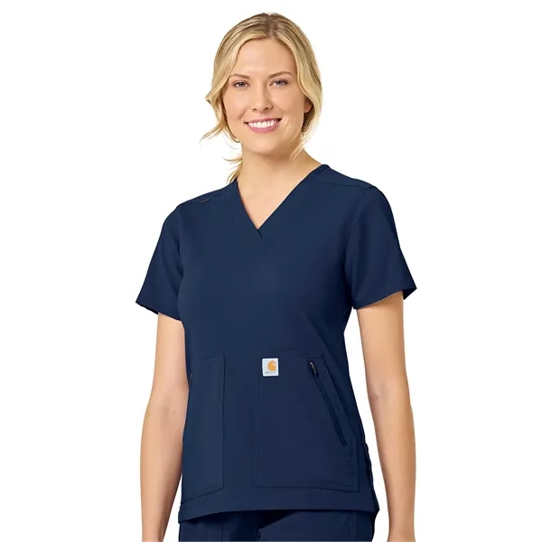 Carhartt Rugged Flex Women's Modern Fit 4-Pocket V-Neck Top... from ASI 86018 Scrub Authority / Uniform Stores