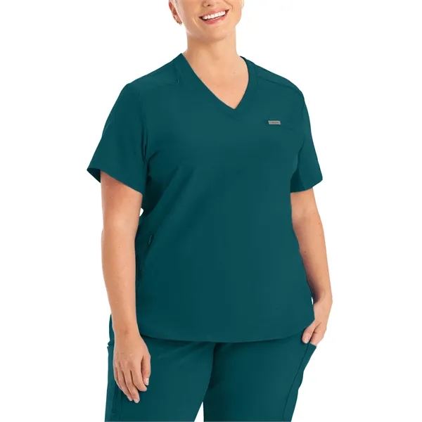 Landau Forward Women's 2-Pocket V-Neck Top... from ASI 86018 Scrub Authority / Uniform Stores