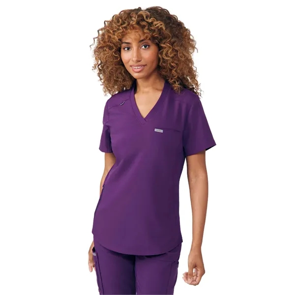 Landau Forward Women's 2-Pocket V-Neck Top... from ASI 86018 Scrub Authority / Uniform Stores
