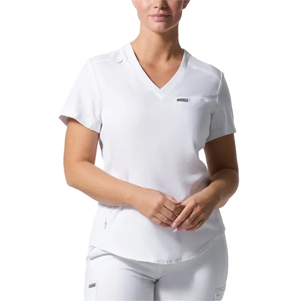 Landau Forward Women's 2-Pocket V-Neck Top... from ASI 86018 Scrub Authority / Uniform Stores