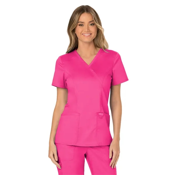 Cherokee - Workwear Revolution - Mock Wrap Top... from ASI 86018 Scrub Authority / Uniform Stores