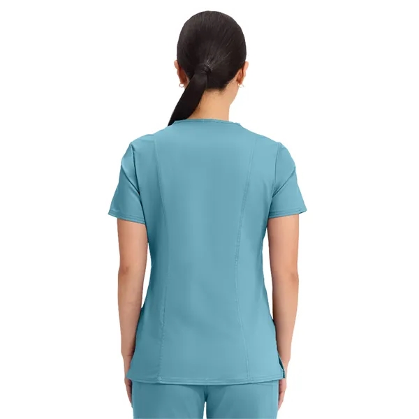 Cherokee - Workwear Revolution - Mock Wrap Top... from ASI 86018 Scrub Authority / Uniform Stores
