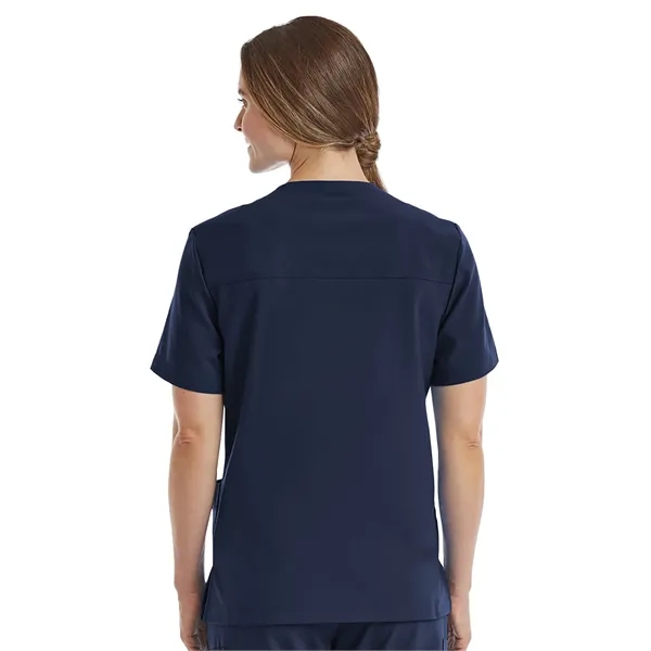 ScrubJoy Fit-4-All - Unisex Three-Pocket V-Neck Scrub Top... from ASI 86018 Scrub Authority / Uniform Stores
