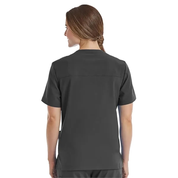 ScrubJoy Fit-4-All - Unisex Three-Pocket V-Neck Scrub Top... from ASI 86018 Scrub Authority / Uniform Stores