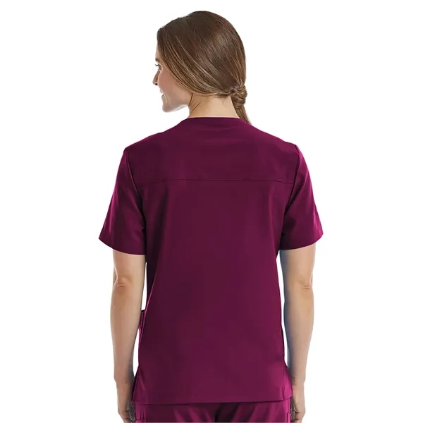 ScrubJoy Fit-4-All - Unisex Three-Pocket V-Neck Scrub Top... from ASI 86018 Scrub Authority / Uniform Stores