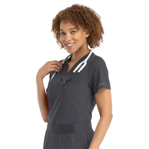 Maevn - Focus - Women's Three-Pocket V-Neck Tuck In Top... from ASI 86018 Scrub Authority / Uniform Stores