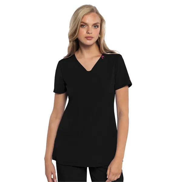 Med Couture - AMP - Women's 3-Pocket V-Neck Scrub Top... from ASI 86018 Scrub Authority