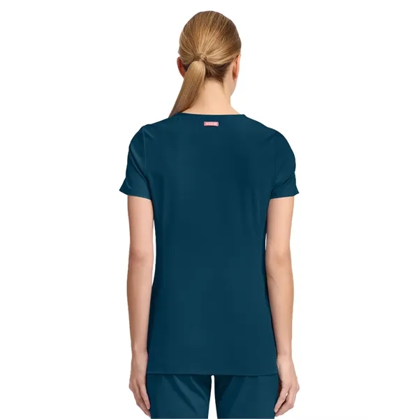 Med Couture - AMP - Women's 3-Pocket V-Neck Scrub Top... from ASI 86018 Scrub Authority