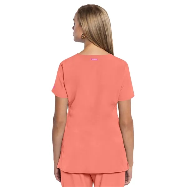 Med Couture - AMP - Women's 3-Pocket V-Neck Scrub Top... from ASI 86018 Scrub Authority