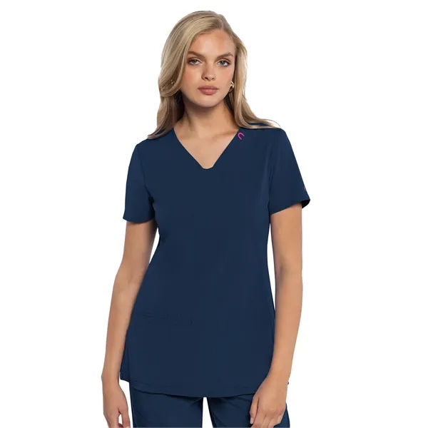 Med Couture - AMP - Women's 3-Pocket V-Neck Scrub Top... from ASI 86018 Scrub Authority