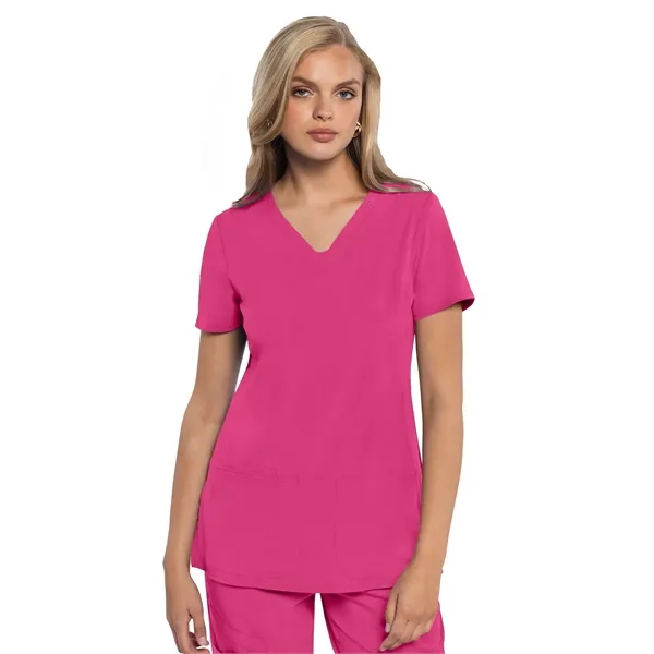 Med Couture - AMP - Women's 3-Pocket V-Neck Scrub Top... from ASI 86018 Scrub Authority