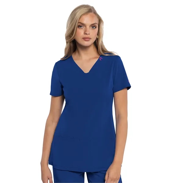 Med Couture - AMP - Women's 3-Pocket V-Neck Scrub Top... from ASI 86018 Scrub Authority