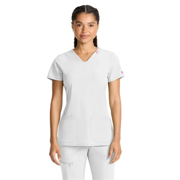 Med Couture - AMP - Women's 3-Pocket V-Neck Scrub Top... from ASI 86018 Scrub Authority