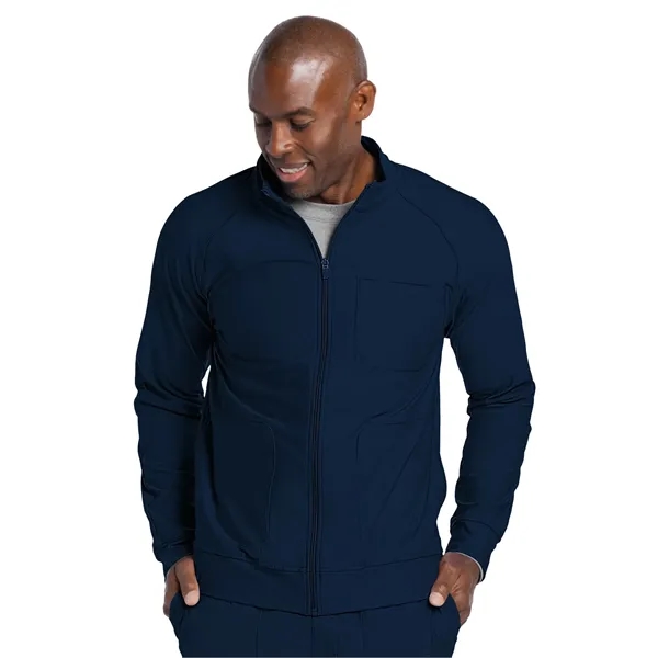 Cherokee - Form - Men's 3-Pocket Zip Front Jacket... from ASI 86018 Scrub Authority / Uniform Stores