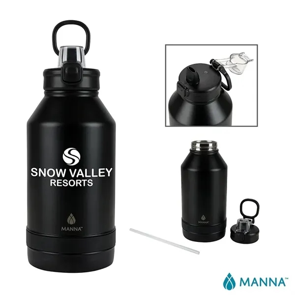 Manna™ Push 64 oz. Double Wall Stainless Steel Jug... from ASI 67866 Logomark/Valumark