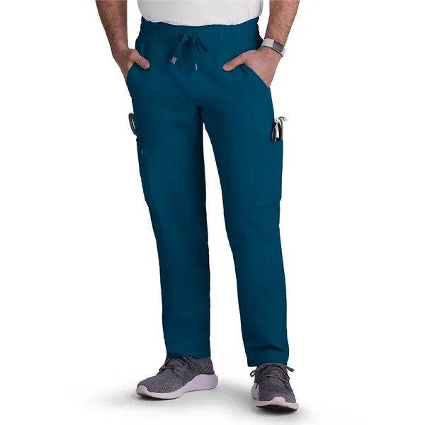 koi - Cureology - Men's 6-Pocket Drawstring Elastic Waist...... from ASI 86018 Scrub Authority