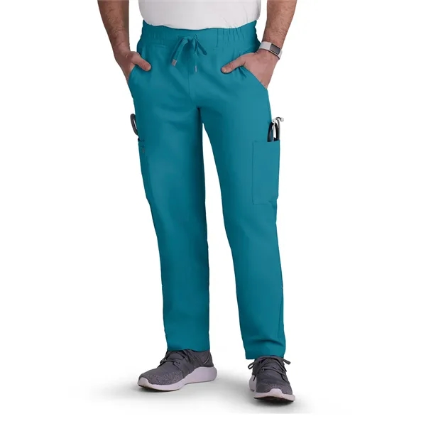 koi - Cureology - Men's 6-Pocket Drawstring Elastic Waist...... from ASI 86018 Scrub Authority