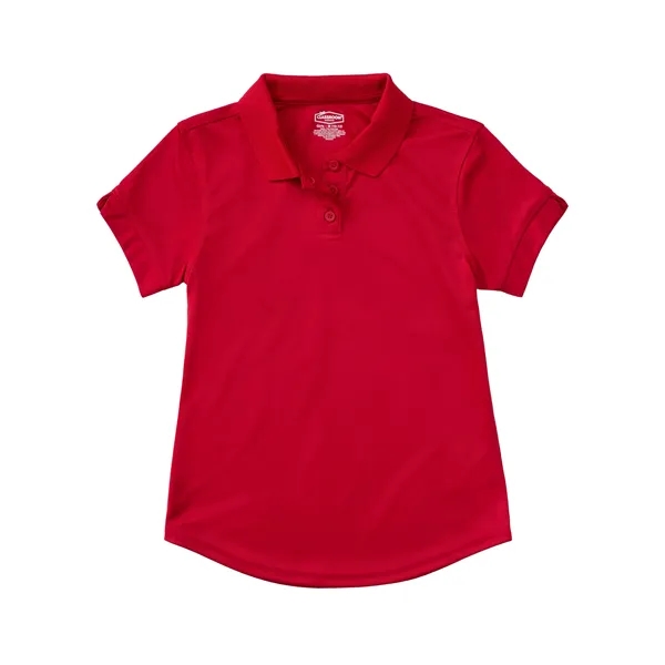 Classroom Uniforms Girls Short Sleeve Moisture Wicking Polo... from ASI 86018 Scrub Authority / Uniform Stores