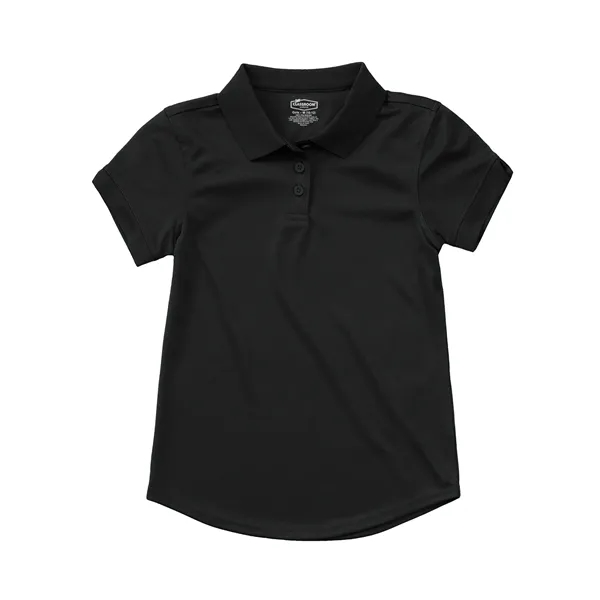 Classroom Uniforms Girls Short Sleeve Moisture Wicking Polo... from ASI 86018 Scrub Authority / Uniform Stores