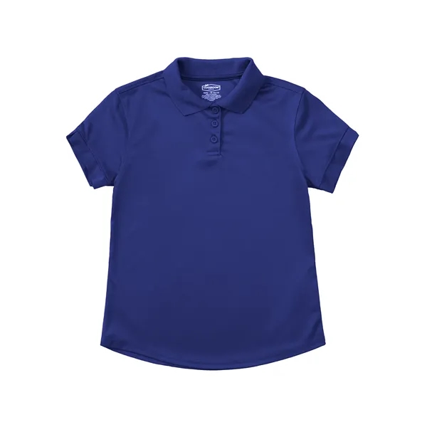 Classroom Uniforms Girls Short Sleeve Moisture Wicking Polo... from ASI 86018 Scrub Authority / Uniform Stores