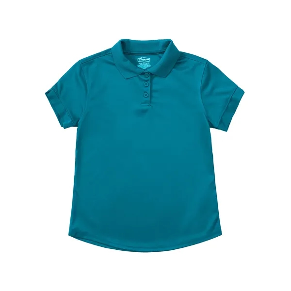 Classroom Uniforms Girls Short Sleeve Moisture Wicking Polo... from ASI 86018 Scrub Authority / Uniform Stores