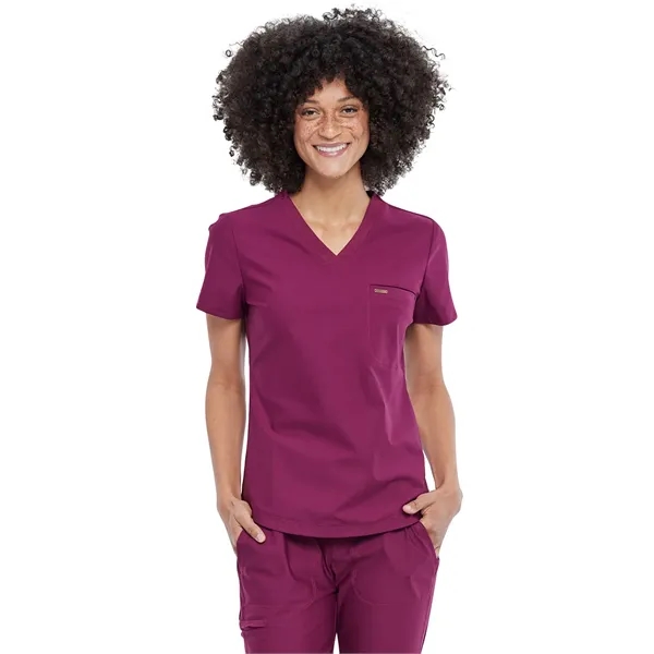 Cherokee Form Women's Tuckable V-Neck Top... from ASI 86018 Scrub Authority / Uniform Stores