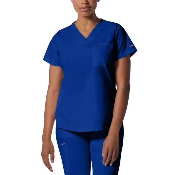 Landau ProFlex Women's Tuckable V-Neck Top... from ASI 86018 Scrub Authority / Uniform Stores