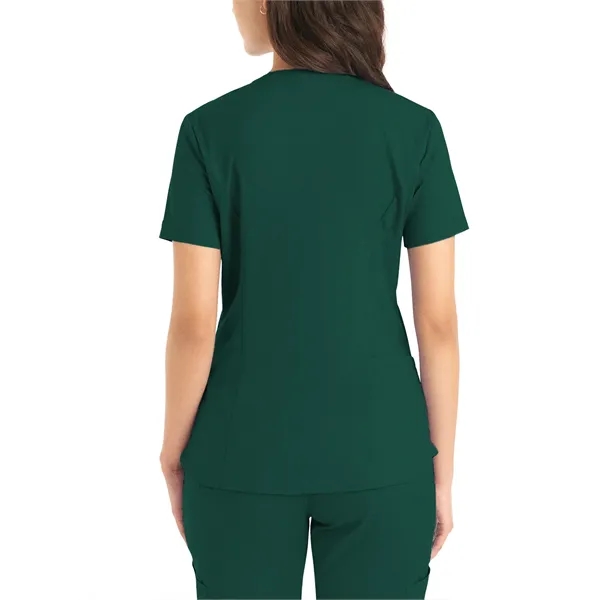 Landau ProFlex Women's Tuckable V-Neck Top... from ASI 86018 Scrub Authority / Uniform Stores