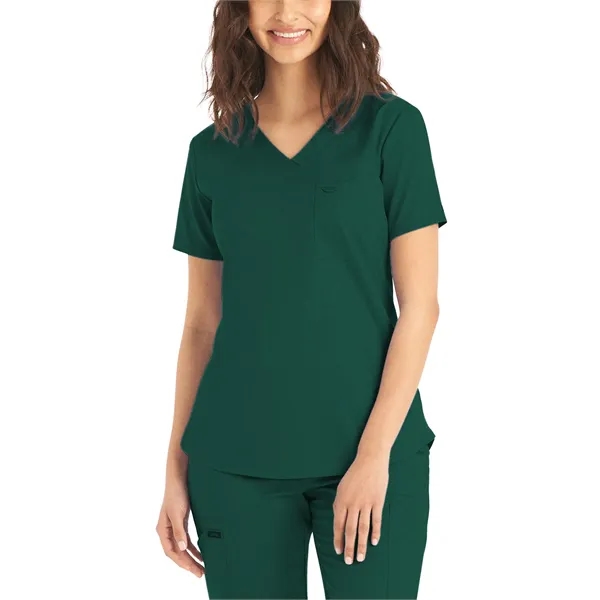 Landau ProFlex Women's Tuckable V-Neck Top... from ASI 86018 Scrub Authority / Uniform Stores