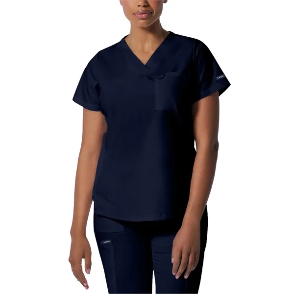 Landau ProFlex Women's Tuckable V-Neck Top... from ASI 86018 Scrub Authority / Uniform Stores