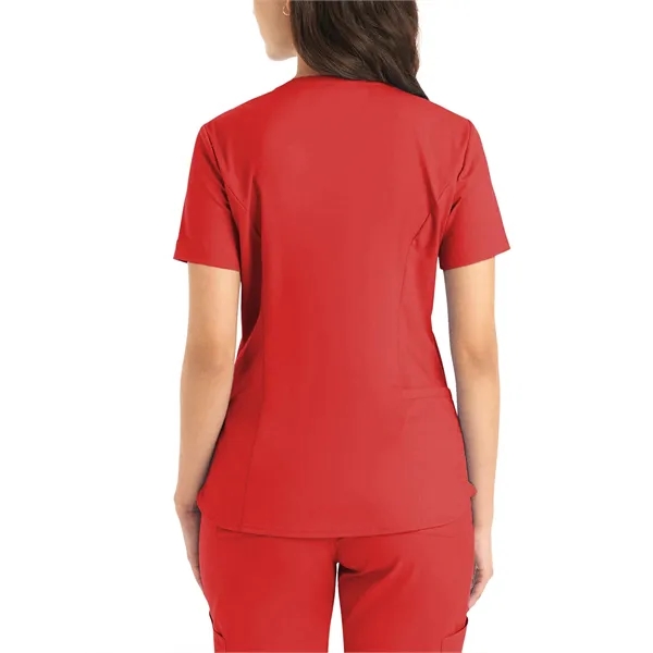 Landau ProFlex Women's Tuckable V-Neck Top... from ASI 86018 Scrub Authority / Uniform Stores