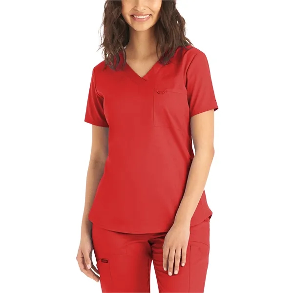 Landau ProFlex Women's Tuckable V-Neck Top... from ASI 86018 Scrub Authority / Uniform Stores