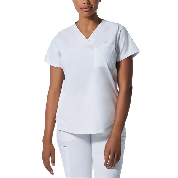Landau ProFlex Women's Tuckable V-Neck Top... from ASI 86018 Scrub Authority / Uniform Stores