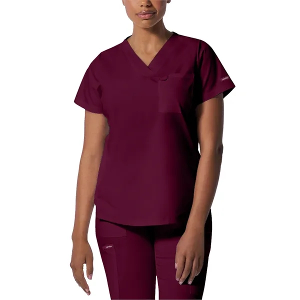 Landau ProFlex Women's Tuckable V-Neck Top... from ASI 86018 Scrub Authority / Uniform Stores