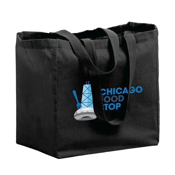 6 oz. lightweight cotton canvas grocery tote bag plus 1 color... from ASI 37218 Athena Promo (tm)