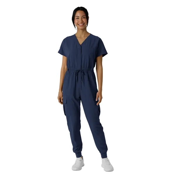Women's Seven-Pocket Cargo Jogger Scrub Jumpsuit... from ASI 86018 Scrub Authority / Uniform Stores