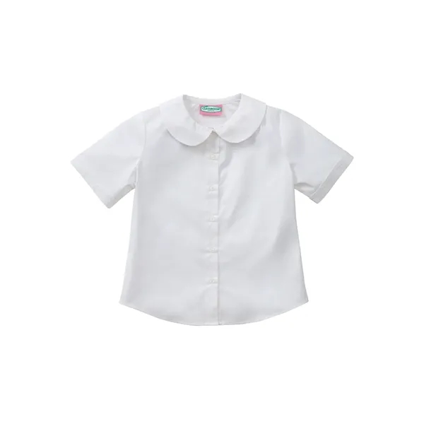 Classroom Uniforms Girls Short Sleeve Peter Pan Blouse... from ASI 86018 Scrub Authority / Uniform Stores