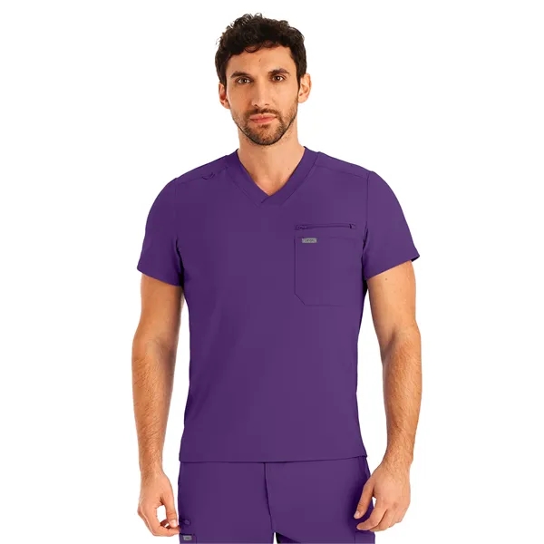 Landau Forward Men's Tuckable V-Neck Top... from ASI 86018 Scrub Authority / Uniform Stores