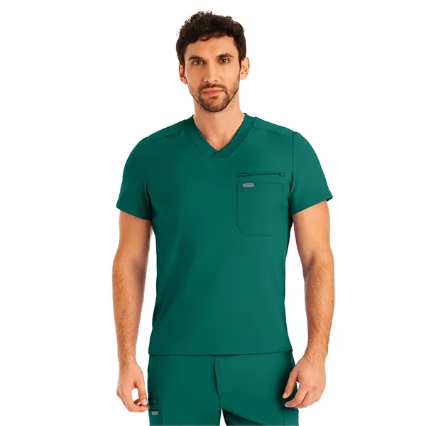 Landau Forward Men's Tuckable V-Neck Top... from ASI 86018 Scrub Authority / Uniform Stores