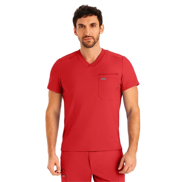 Landau Forward Men's Tuckable V-Neck Top... from ASI 86018 Scrub Authority / Uniform Stores