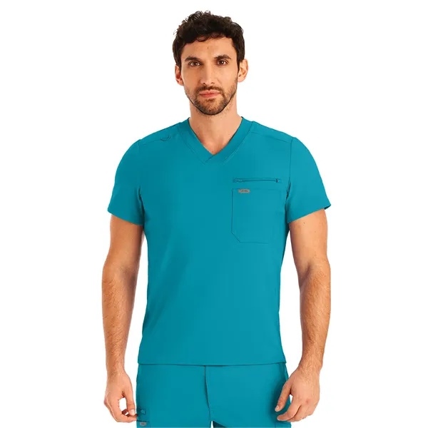 Landau Forward Men's Tuckable V-Neck Top... from ASI 86018 Scrub Authority / Uniform Stores