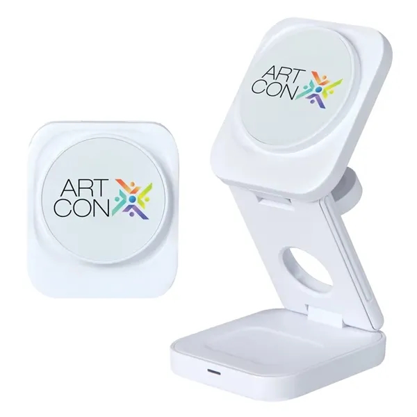 Seth 3-in-1 15W Wireless Charging Station... from ASI 67866 Logomark/Valumark