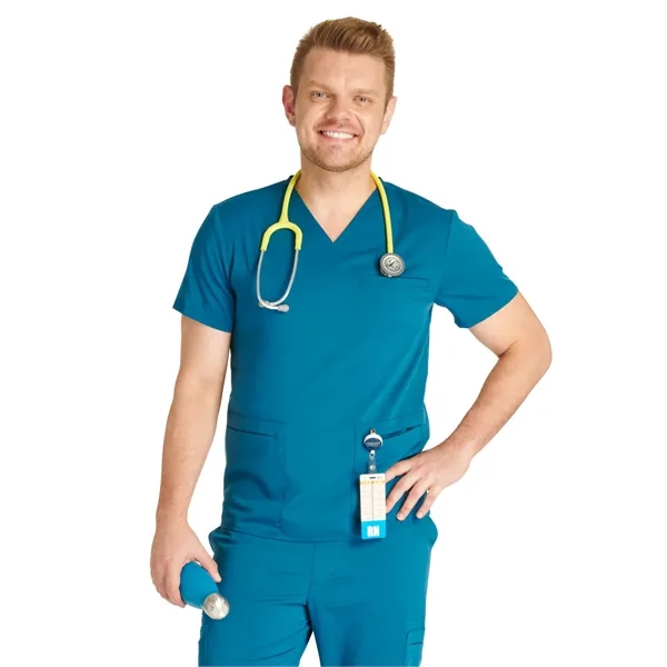Cherokee - Atmos - Men's V-Neck Scrub Top... from ASI 86018 Scrub Authority / Uniform Stores