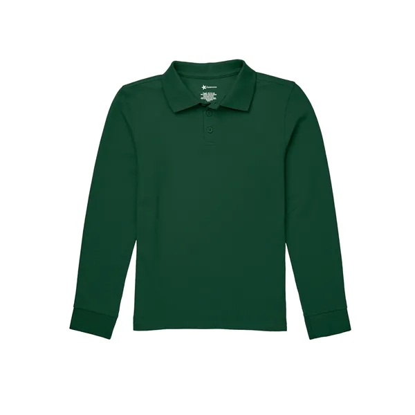 Classroom Uniforms Adult Long Sleeve Pique Polo.... from ASI 86018 Scrub Authority / Uniform Stores