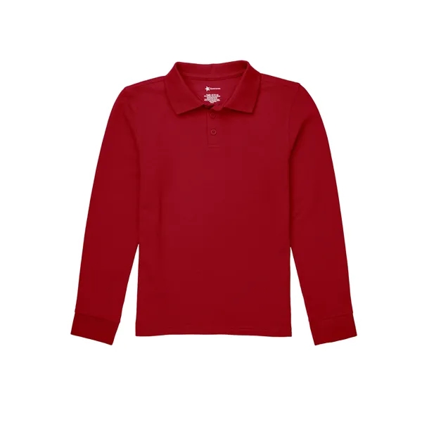 Classroom Uniforms Adult Long Sleeve Pique Polo.... from ASI 86018 Scrub Authority / Uniform Stores
