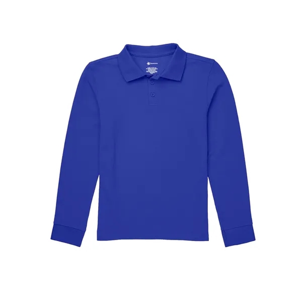 Classroom Uniforms Adult Long Sleeve Pique Polo.... from ASI 86018 Scrub Authority / Uniform Stores