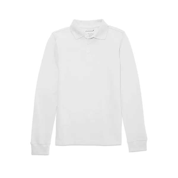Classroom Uniforms Adult Long Sleeve Pique Polo.... from ASI 86018 Scrub Authority / Uniform Stores