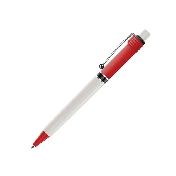 Plastic click-action ballpoint pen, wiht chrome metal trim.... from ASI 84592 St Regis Group