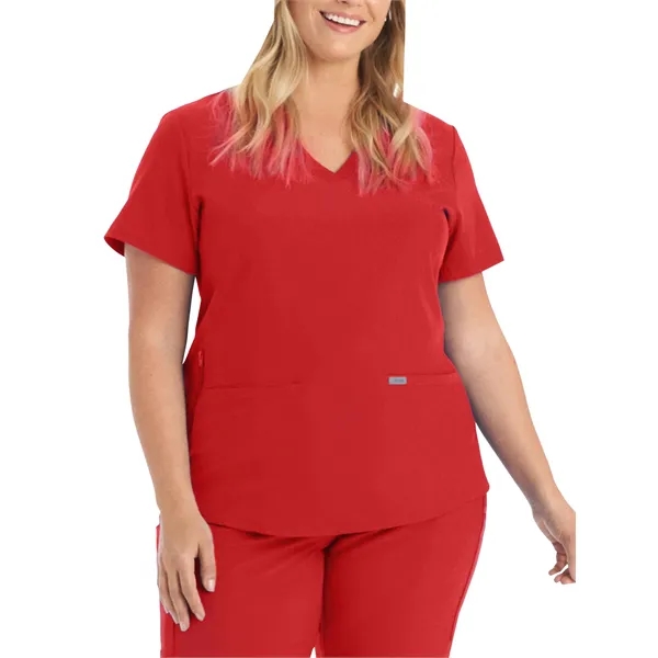 Landau Forward Women's 3-Pocket V-Neck Top... from ASI 86018 Scrub Authority